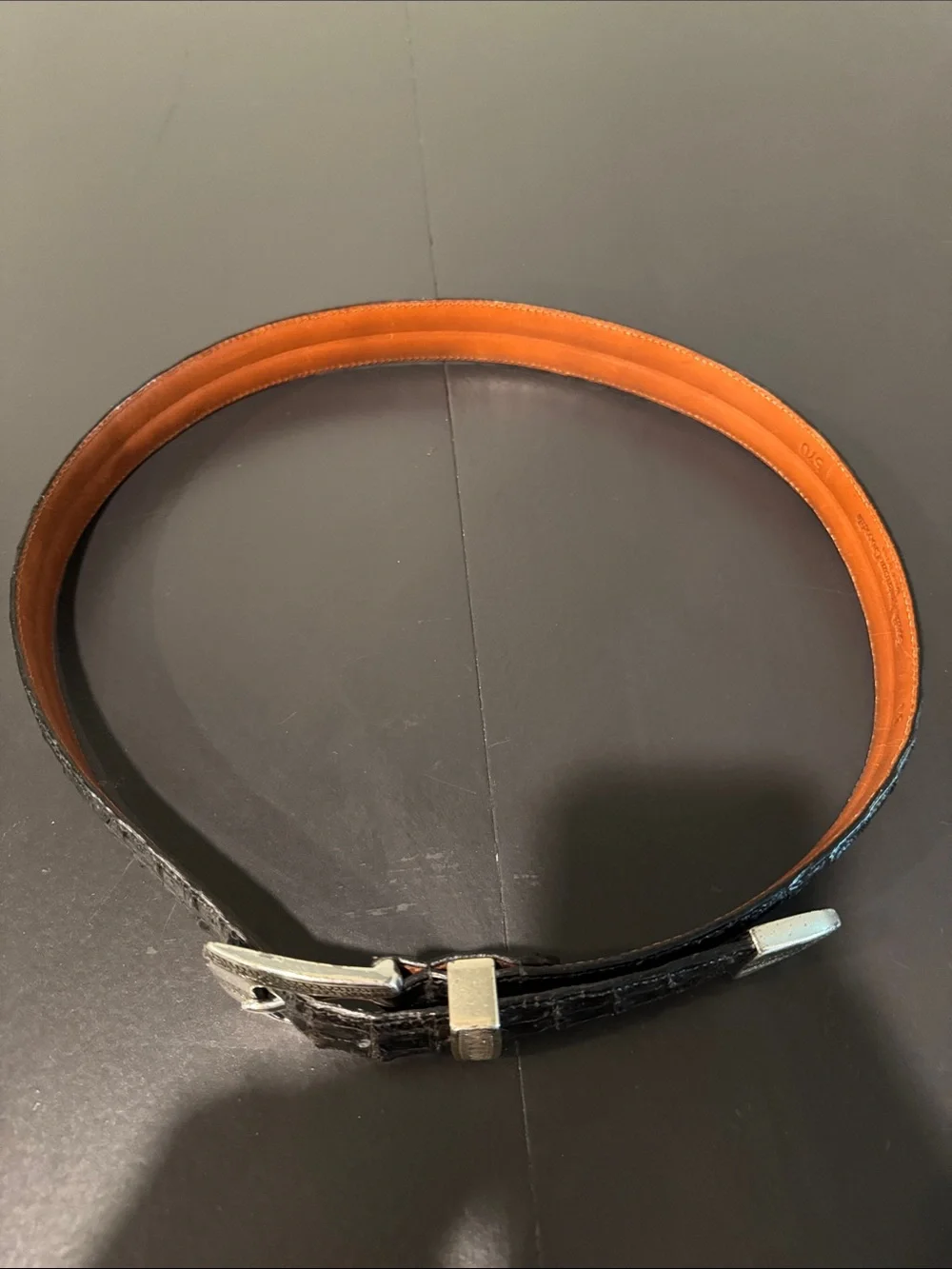 Torino South American Crocodile Belt